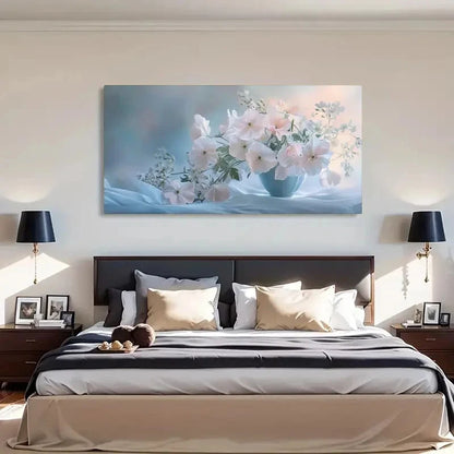 Floral Pastel Flower Décor Wall Art Canvas Office Home Room Framed 120x60cm