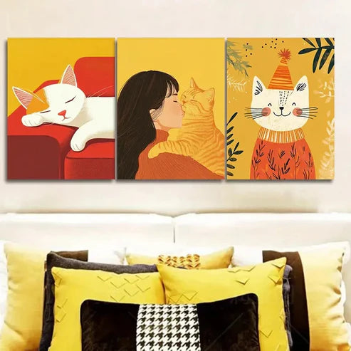 3pcs Perfect for Decorating Your Home Wall Art Set Canvas Unframed - High Quality Print 100% Australian Made Wall Canvas - Bella Home Decor