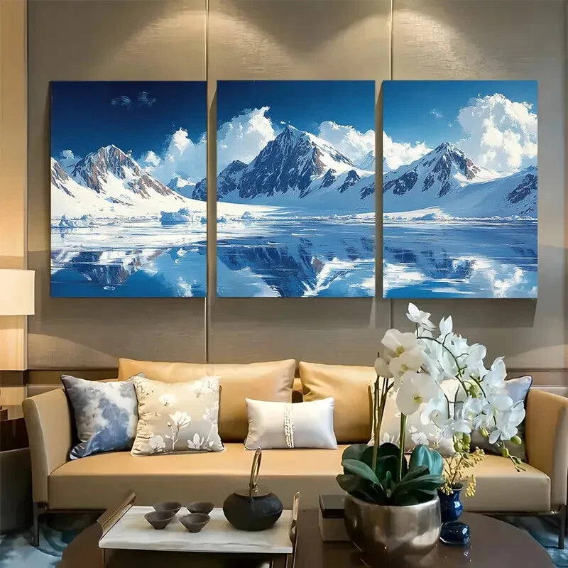 3pcs Svalbard Norway Vacation Travel Metal Print Ready to Hang Art