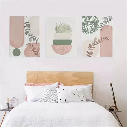 3pcs Boho Chic Canvas Canvas Framed 60x90cm - High Quality Print 100% Australian Made Wall Canvas Ready to Hang