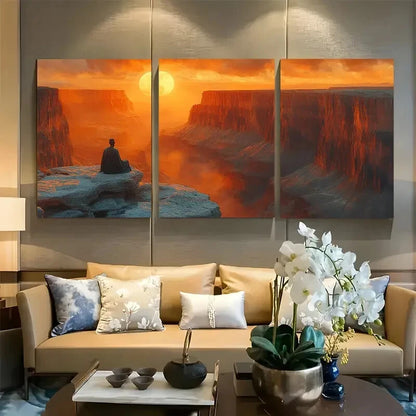 3pcs Grand Canyon Southwest Landscape Metal Print Ready to Hang Art