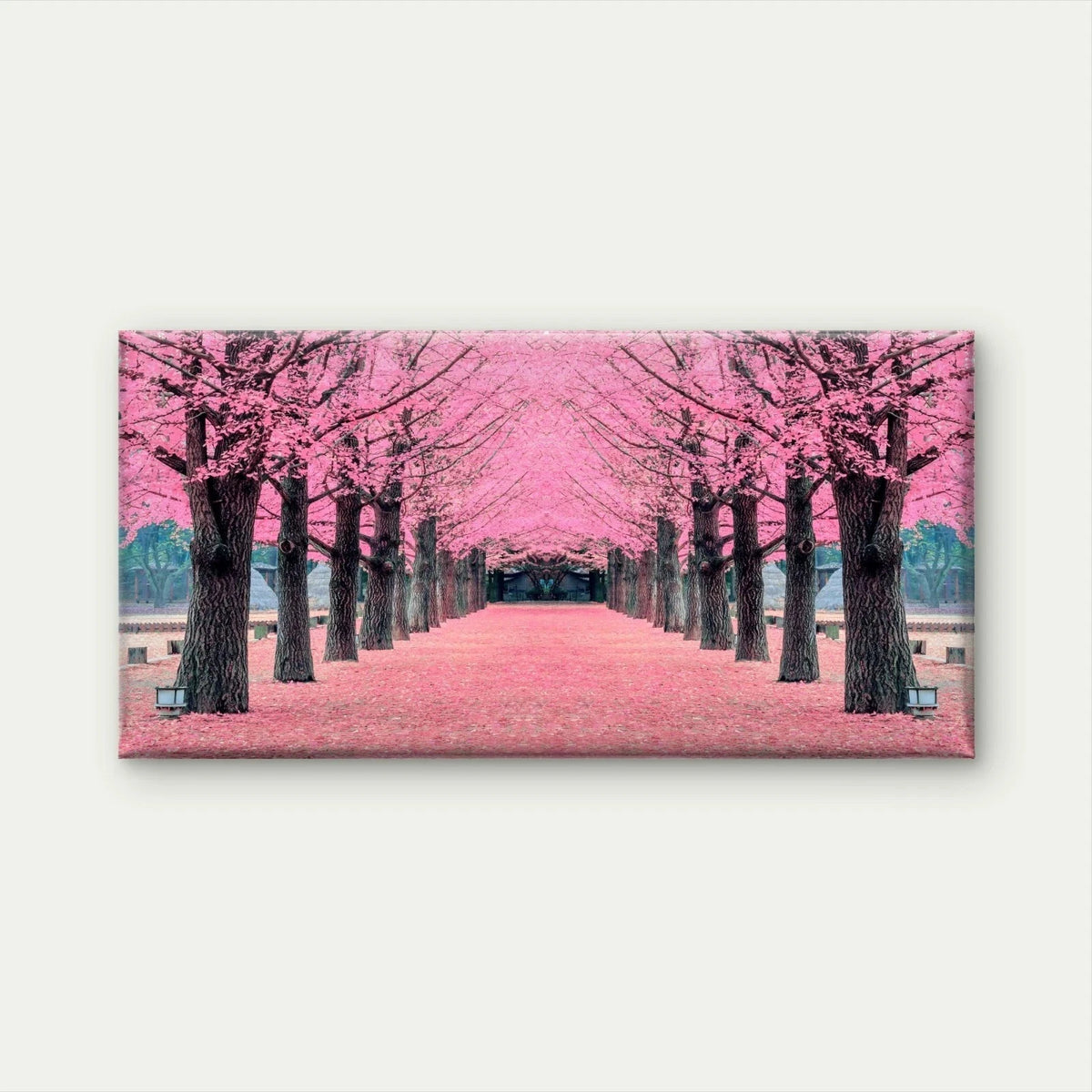Cherry Blossom in Tokyo Wall Art Canvas Office Home Room Framed 120x60cm