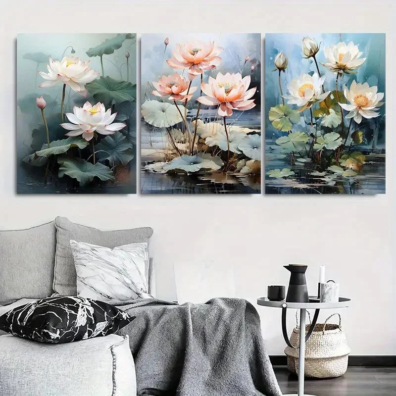 3pcs Vibrant Street Art Style Woman Metal Print Ready to Hang Art