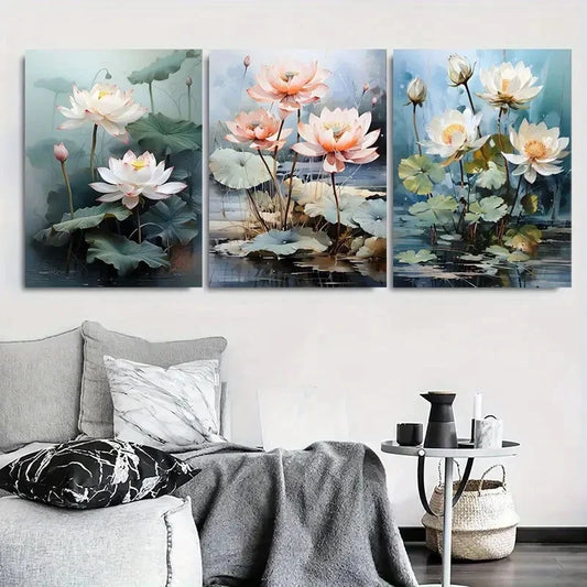 3pcs Vibrant Street Art Style Woman Metal Print Ready to Hang Art