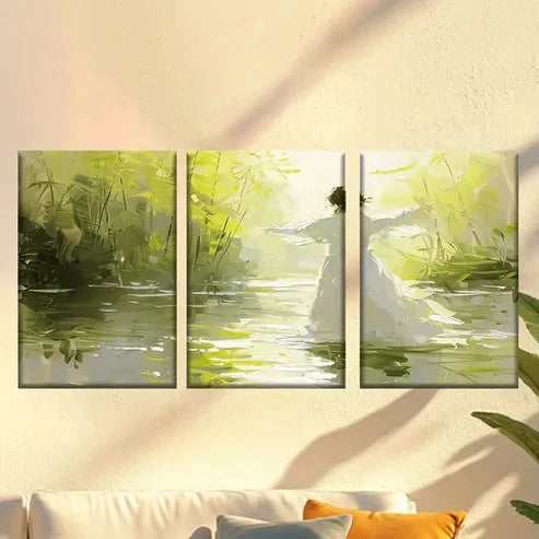 3pcs Impressionist Art Forest Dancer Wall Art Set Canvas Unframed – High Quality Print 100% Australian Made Wall Canvas