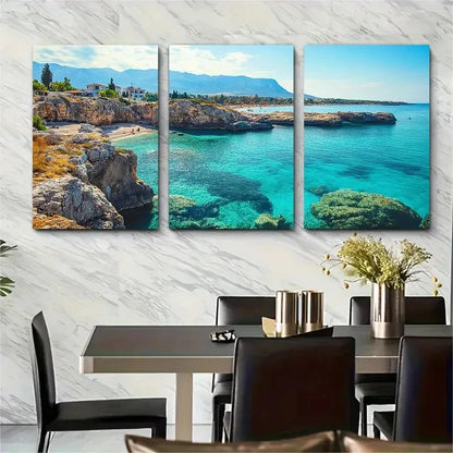 3pcs Cyprus Travel Nature Beauty Perfect Wall Art Canvas Unframed/Framed