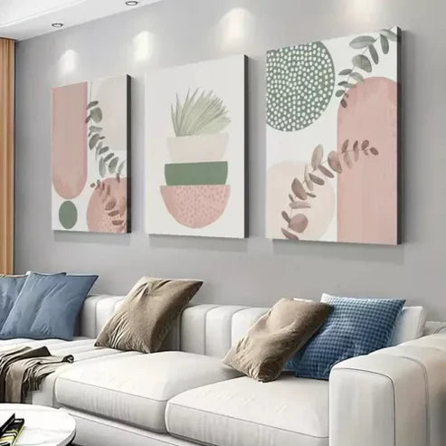 3pcs Boho Chic Canvas Canvas Framed 60x90cm - High Quality Print 100% Australian Made Wall Canvas Ready to Hang