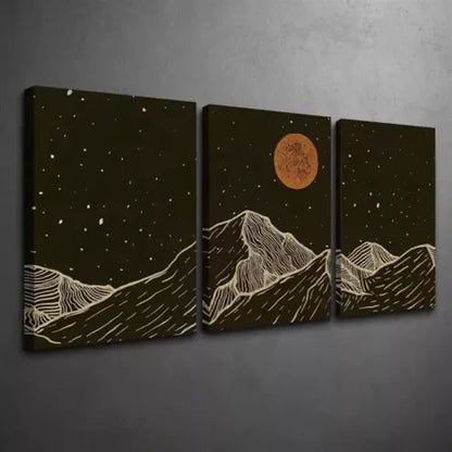 3pcs Modern Line Art Canvas Framed 60x90cm - High Quality Print 100% Australian Made Wall Canvas Ready to Hang