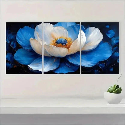 3pcs Wildflower Botanical Floral DT  Wall Art Set Canvas Framed 50x70cm - High Quality Print 100% Australian Made Wall Canvas Ready to Hang