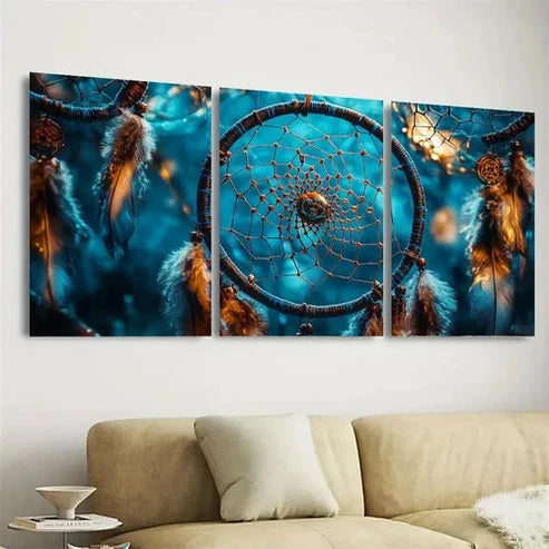 3pcs Dreamcatchers Wall Art Set Canvas Unframed - High Quality Print 100% Australian Made Wall Canvas