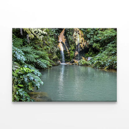 Small Waterfall In Santiago Wall Art Decor 100% Australian Made