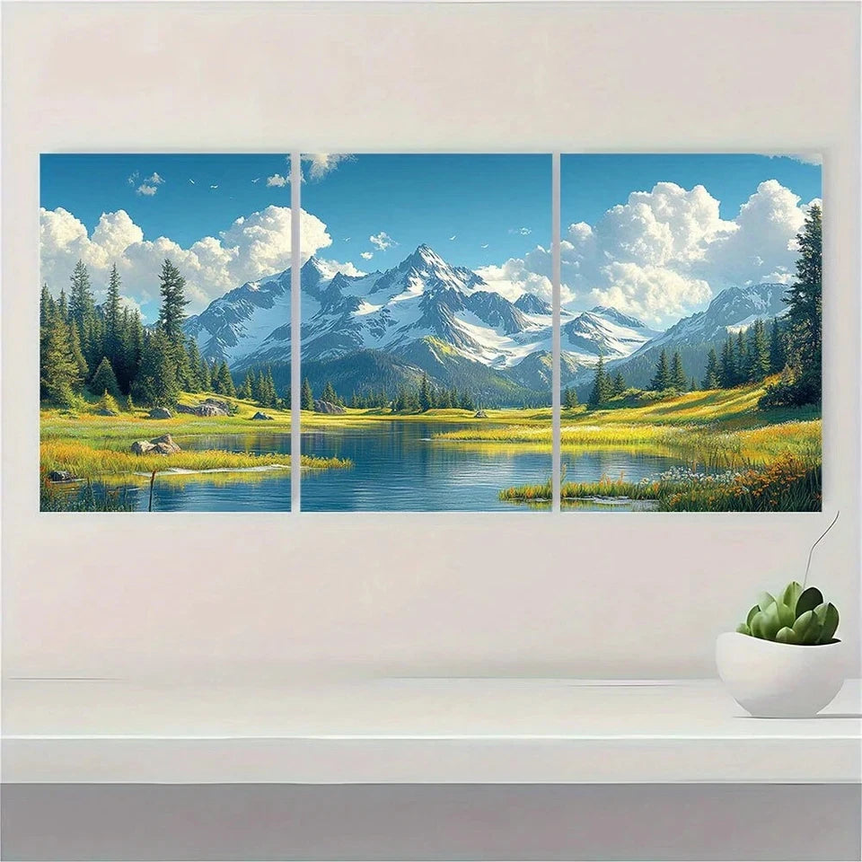 3pcs National Park Washington Travel Metal Print Ready to Hang Art