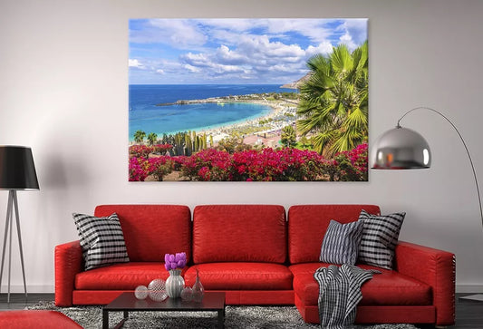 Amadores Beach In Gran Canaria    Wall Art Decor 100% Australian Made