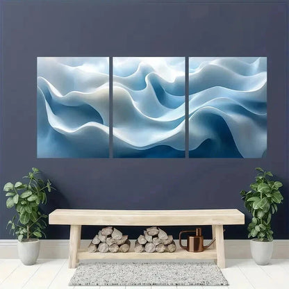 3pcs Geometric Minimalist Design with White Wall Art Set Canvas Framed 40x60cm - High Quality Print 100% Australian Made Wall Canvas Ready to Hang