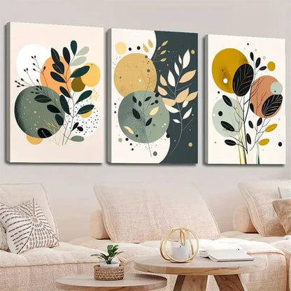 3pcs Abstract Minimalist Boho Art Wall Art Set Canvas Framed 60x90cm - High Quality Print 100% Australian Made Wall Canvas Ready to Hang