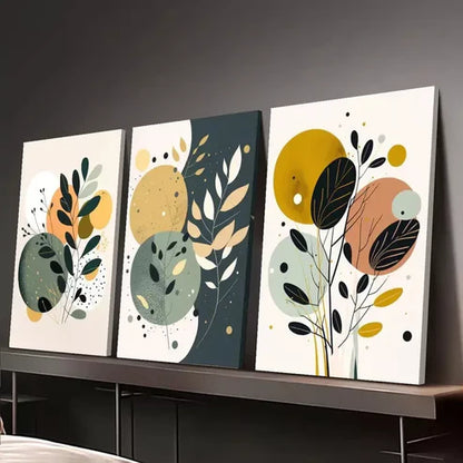 3pcs Abstract Minimalist Boho Art Wall Art Set Canvas Framed 60x90cm - High Quality Print 100% Australian Made Wall Canvas Ready to Hang