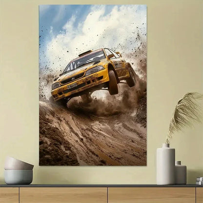 Off-Road Racing Adventure Car Poster 40x60cm Metal Print Ready to Hang
