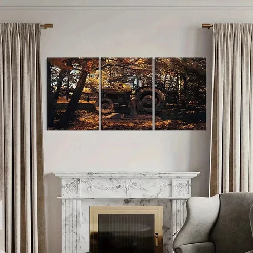 3pcs Forest Landscape Anime Girl Wall Art Set Canvas Unframed - High Quality Print 100% Australian Made Wall Canvas