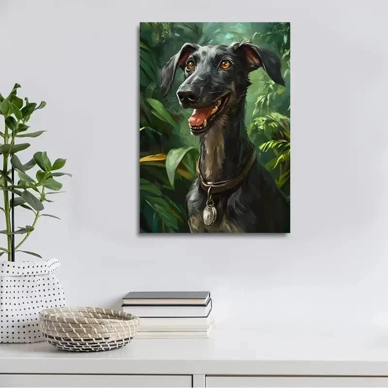 Beautiful Rathound Suitable Painting 40x60cm Metal Print Ready to Hang