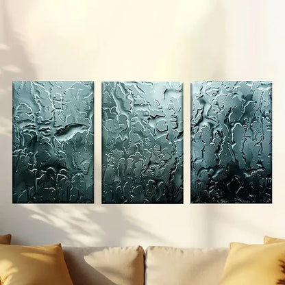 3pcs Interesting Window Dew Drops Wall Art Canvas Unframed - High Quality Print 100% Australian Made Wall Canvas