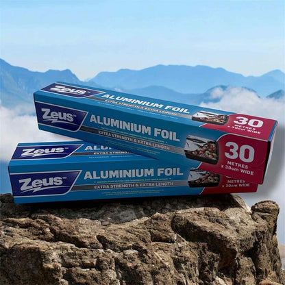 3X30M Aluminium Foil Catering Food Wrap Greaseproof Tin Foil Kitchen BBQ Foil