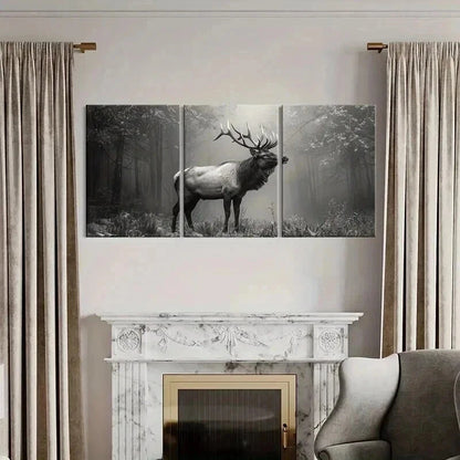 3pcs Misty Forest Scene Nature Splendor Metal Print Ready to Hang Art