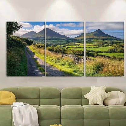 3pcs Mourne Mountains & Northern Ireland Scenery Metal Print Ready to Hang Art