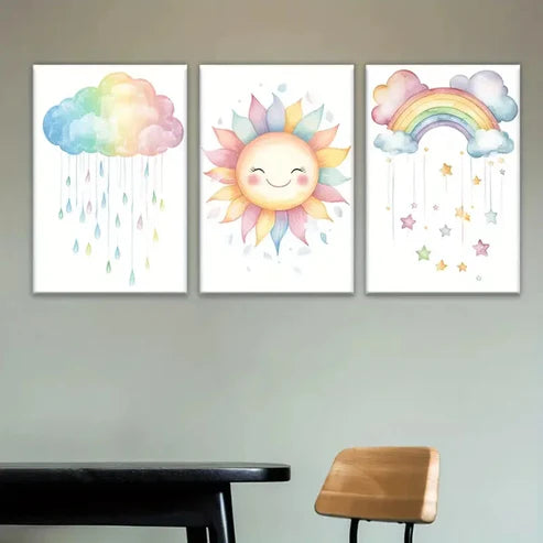 3pcs Three-Piece Canvas Artwork Wall Art Set Canvas Unframed - High Quality Print 100% Australian Made Wall Canvas