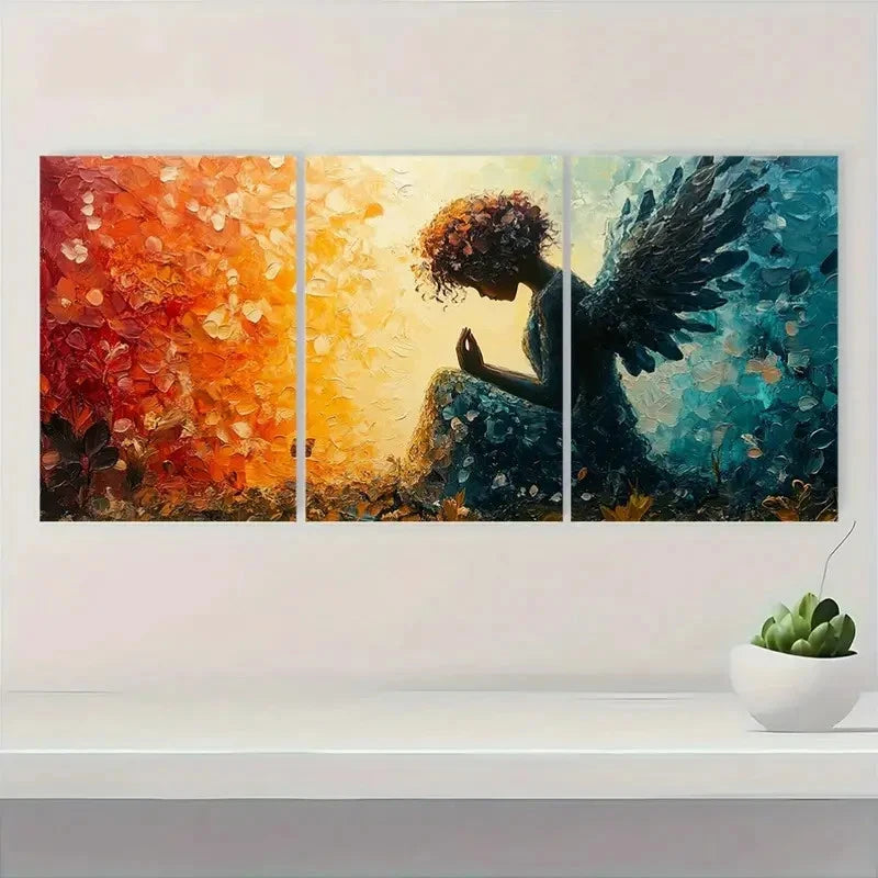 3pcs Vibrant Colors & Detailed Craftsman Perfect Wall Art Set Canvas Framed 40x60cm - High Quality Print 100% Australian Made Wall Canvas Ready to Hang