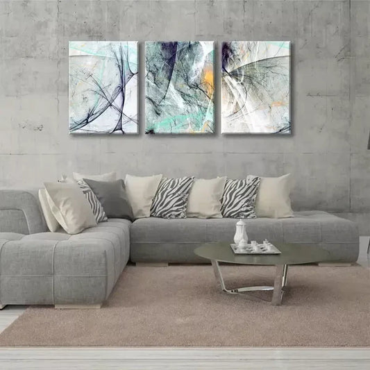 3pcs Abstract Modern Line Wall Art Canvas Unframed - High Quality Print 100% Australian Made Wall Canvas