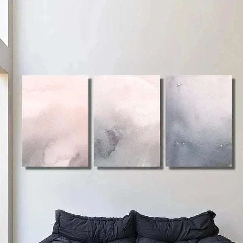 3pcs Aesthetic Nordic Style Decoration Wall Art Set Canvas Unframed - High Quality Print 100% Australian Made Wall Canvas
