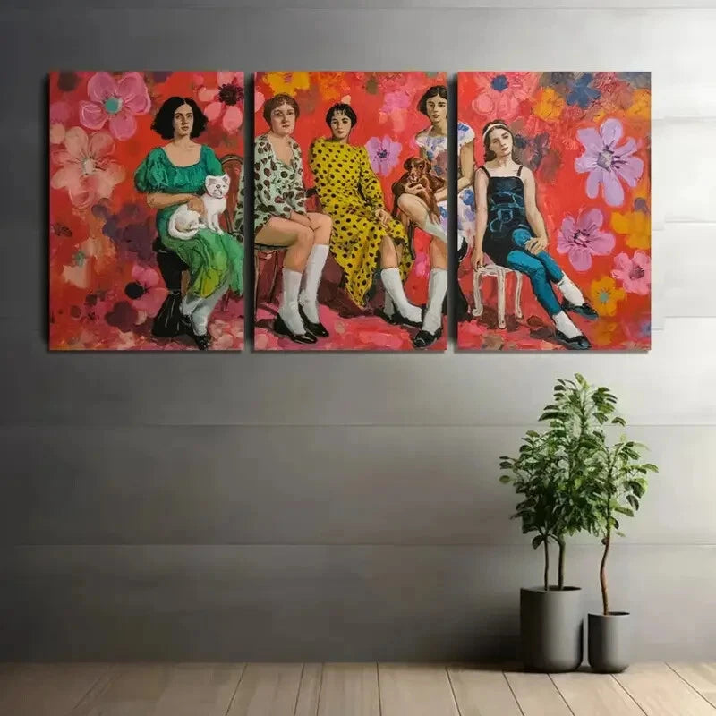 3pcs Vibrant Style of Henri Matisse One Woman Metal Print Ready to Hang Art