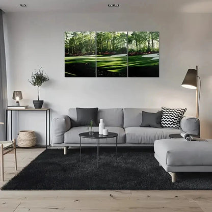 3pcs Forest Greenery Nature Scene Metal Print Ready to Hang Art