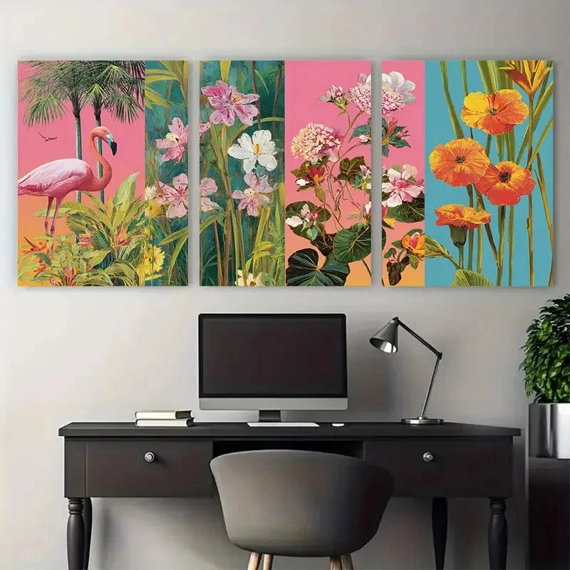 3pcs Tropical Décor Miami Florida Perfect 3pcs Tropical Décor Miami Florida Perfect Wall