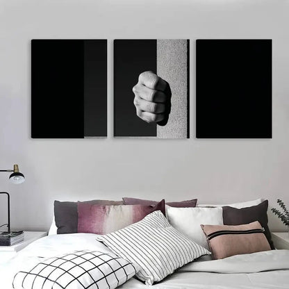 3pcs The Strong Grip Of Desperation Holds   Wall Art Set Canvas Framed 60x90cm - High Quality Print 100% Australian Made Wall Canvas Ready to Hang