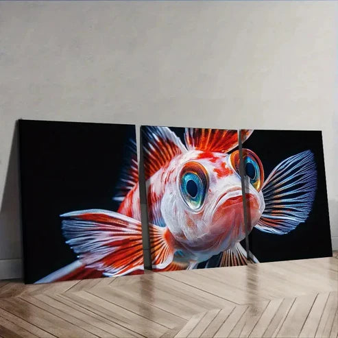 3pcs Fish Wall Art Set Canvas Unframed – High Quality Print 100% Australian Made Wall Canvas