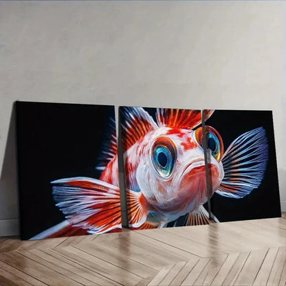 3pcs Fish Wall Art Set Canvas Unframed – High Quality Print 100% Australian Made Wall Canvas