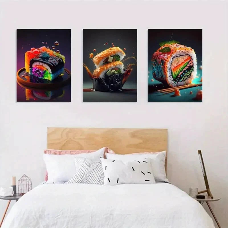 3pcs Deco Modern Style Divine Portrait Perfect Wall Art Set Canvas Framed 40x60cm - High Quality Print 100% Australian Made Wall Canvas Ready to Hang