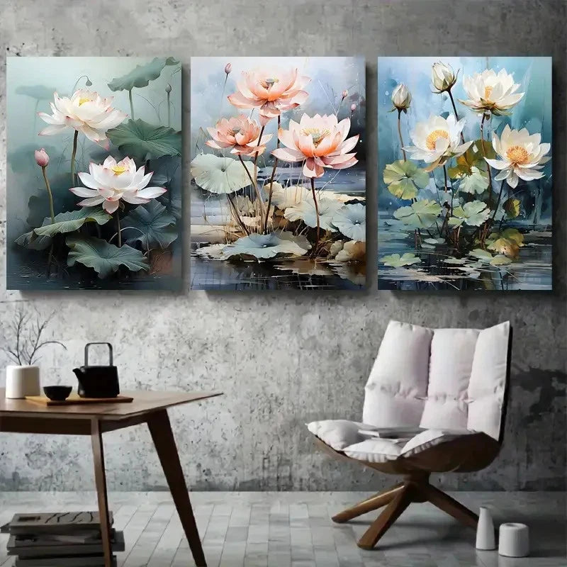 3pcs Vibrant Street Art Style Woman Metal Print Ready to Hang Art