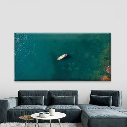 Sailboat in the Sea Wall Art Canvas Office Home Room Framed 120x60cm