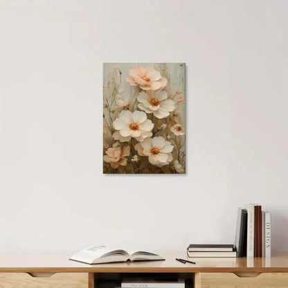 Beautiful Vintage Floral Farmhouse Wildflower Field 40x60cm Metal Print Ready to Hang