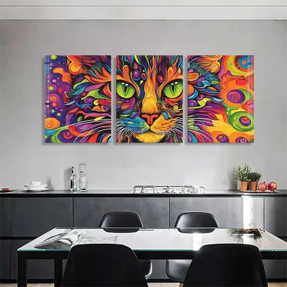 3pcs Colorful Swirls and Bold Pattern Perfect Wall Art Canvas Unframed - High Quality Print 100% Australian Made Wall Canvas