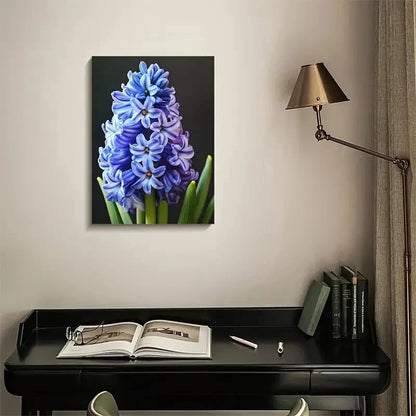 Vibrant Hyacinth Vibrant Colorful Painting 40x60cm Metal Print Ready to Hang