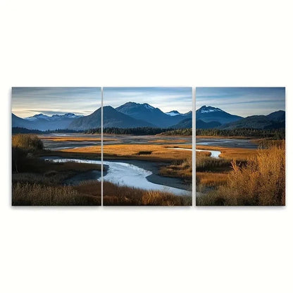 3pcs Cordova Travel Print Orca TI Wall Art Set Canvas Framed 50x70cm - High Quality Print 100% Australian Made Wall Canvas Ready to Hang