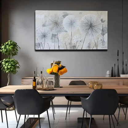 Modern Minimalist Floral Wall Art Canvas Office Home Room Framed 120x60cm