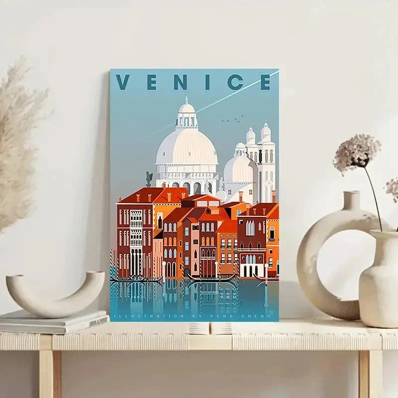 Venice Italy Cityscape Italian Architecture Art Travel Poster Print Wall Art