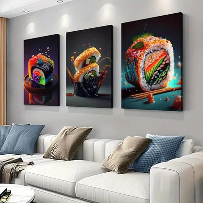 3pcs Deco Modern Style Divine Portrait Perfect Wall Art Set Canvas Framed 40x60cm - High Quality Print 100% Australian Made Wall Canvas Ready to Hang