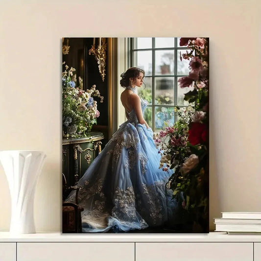 Beautiful Woman Style Of Annie Leibovitz Depicts 40x60cm Metal Print Ready to Hang