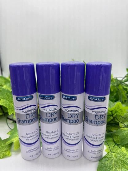 4 Pack XtraCare Dry Shampoo - Volumizing Hair Spray Oil Absorber 2oz Australia
