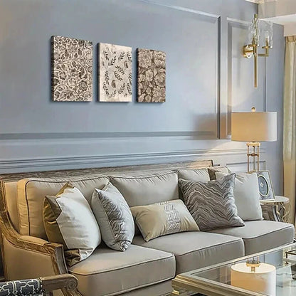 3pcs Flowers And Birds Decoration Wall Art Set Canvas Framed 40x60cm - High Quality Print 100% Australian Made Wall Canvas Ready to Hang